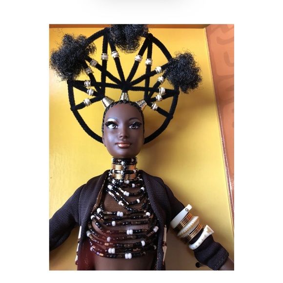 MOJA Treasures of Africa Byron Lars Barbie Doll African American AA SHIPPER NRFB - Picture 3 of 7
